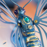 RoboTime 3D mechanická skladačka Modrý motýľ