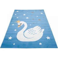 Detský koberček JOLLY Blue - Labuť