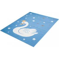 Detský koberček JOLLY Blue - Labuť