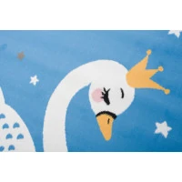 Detský koberček JOLLY Blue - Labuť