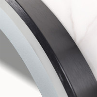 Okrúhle zrkadlo IDEAL BLACK 60 cm - s LED podsvietením a vyhrievaním