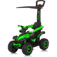 CHIPOLINO Odrážadlo so strieškou a vodiacou tyčou ATV Green