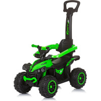 CHIPOLINO Odrážadlo so strieškou a vodiacou tyčou ATV Green