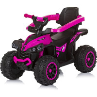 CHIPOLINO Odrážadlo so strieškou a vodiacou tyčou ATV Pink