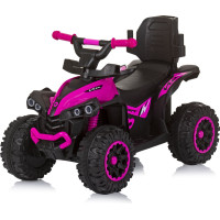 CHIPOLINO Odrážadlo so strieškou a vodiacou tyčou ATV Pink