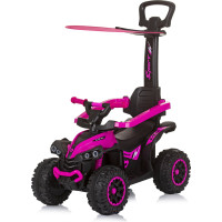 CHIPOLINO Odrážadlo so strieškou a vodiacou tyčou ATV Pink