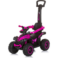 CHIPOLINO Odrážadlo so strieškou a vodiacou tyčou ATV Pink