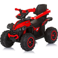 CHIPOLINO Odrážadlo so strieškou a vodiacou tyčou ATV Red