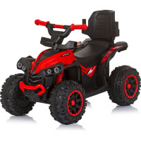 CHIPOLINO Odrážadlo so strieškou a vodiacou tyčou ATV Red
