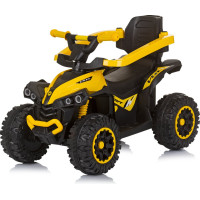 CHIPOLINO Odrážadlo so strieškou a vodiacou tyčou ATV Yellow