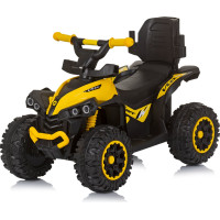 CHIPOLINO Odrážadlo so strieškou a vodiacou tyčou ATV Yellow
