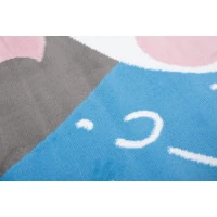 Detský koberček JOLLY Blue - Panda so srdiečkom