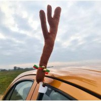 Sobie parohy a nos pre auto - vianočné dekorácie