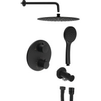 Sapho Podomietkový sprchový set s termostatickou batériou, box, 2 výstupy, čierna mat RH399B-01