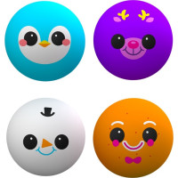 Schylling NeeDoh Sada krčivých loptičiek Squishmas Squishkins