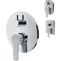 Sprchová podomietková batéria s prepínačom, Zuna, Mbox, kryt, chróm