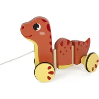 small foot Drevená ťahacia hračka Dino