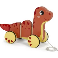 small foot Drevená ťahacia hračka Dino