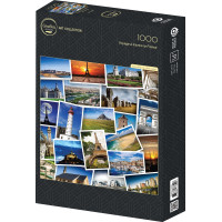 GRAFIKA Štvorcové puzzle Plavba cez Francúzsko 1000 dielikov