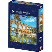 BLUEBIRD Štvorcové puzzle Pont du Gard, Francúzsko 1000 dielikov