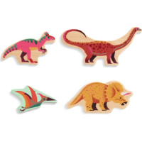 DJECO Drevená vkladačka Dino