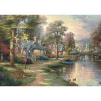 SCHMIDT Drevené puzzle Rodné jazero 1000 dielikov