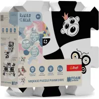 Penové puzzle Treflíci: Čierna a biela