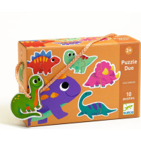 DJECO Puzzle Duo Dinosaury 10x2 dieliky