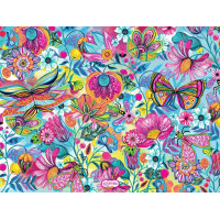 BLUEBIRD Puzzle Kvety a motýle 1000 dielikov