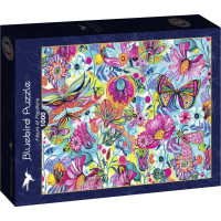 BLUEBIRD Puzzle Kvety a motýle 1000 dielikov