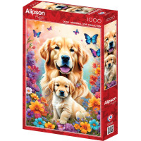 ALIPSON Puzzle Materská láska: Psy 1000 dielikov