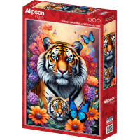 ALIPSON Puzzle Materská láska: Tigre 1000 dielikov