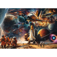 SCHMIDT Puzzle Pôvab vesmírneho cestovania: Cesty do vzdialených galaxií 1000 dielikov