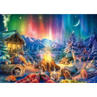 SCHMIDT Puzzle Romantika pri ohni a pod hviezdami 1000 dielikov