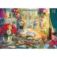 SCHMIDT Puzzle Skladanie s mačkou 1000 dielikov