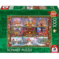 SCHMIDT Puzzle Vianočné pozdravy 1000 dielikov