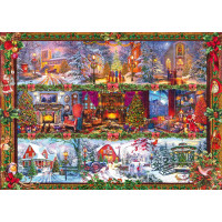 SCHMIDT Puzzle Vianočné pozdravy 1000 dielikov