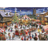 CLEMENTONI Puzzle Vianočné trhy 1500 dielikov