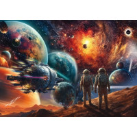SCHMIDT Puzzle Vesmírnej farby: Putovanie kozmom 1000 dielikov