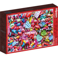 ALIPSON Puzzle Zamilované visiace zámky 1000 dielikov