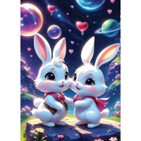 YAZZ Puzzle Zamilovaní králikovia 1000 dielikov
