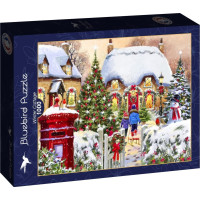 BLUEBIRD Puzzle Zimná chalúpka 1000 dielikov
