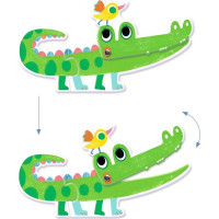 DJECO Puzzle Duo Zvieratká 6x2 dieliky