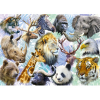 ALIPSON Puzzle Zvieracie hlavy 500 dielikov