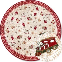 Kusový koberec Villeroy & Boch Toy&#39;s delight so strihaným vlasom 106217 Red, Multicolor kruh