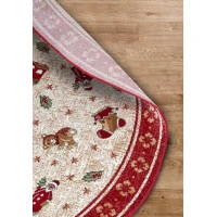 Kusový koberec Villeroy & Boch Toy&#39;s delight so strihaným vlasom 106217 Red, Multicolor kruh