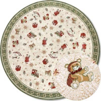 Kusový koberec Villeroy & Boch Toy&#39;s delight so strihaným vlasom 106218 Green, Multicolor kruh