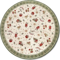 Kusový koberec Villeroy & Boch Toy&#39;s delight so strihaným vlasom 106218 Green, Multicolor kruh