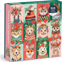 GALISON Štvorcové puzzle Furry And Bright 500 dielikov