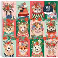 GALISON Štvorcové puzzle Furry And Bright 500 dielikov